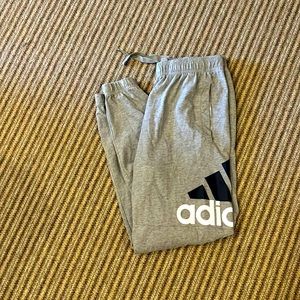 Gray Adidas Men’s Joggers (MEDIUM)